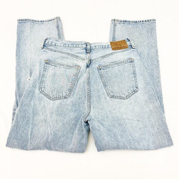 Denim Forum The Joni HIgh Rise Loose 29L Light Wash Ripped Denim Jeans Size 28 - Picture 4 of 9